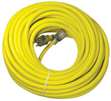 PowerZone ORP711935 Contractor Cord, 10 AWG Cable, 100 L, 20 A, 125 V, Yellow