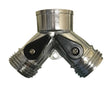 Rugg 3/4 in. Zinc Threaded Male Y-Hose Connector with Shut Offs, Pack of 30