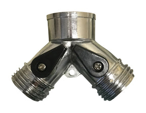 Rugg 3/4 in. Zinc Threaded Male Y-Hose Connector with Shut Offs, Pack of 30