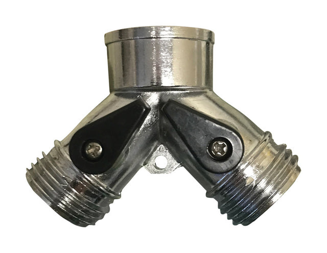 Rugg 3/4 in. Zinc Threaded Male Y-Hose Connector with Shut Offs, Pack of 30
