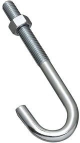 National Hardware 2195BC Series N232-975 J-Bolt, 1/2-13 Thread, 3 in L Thread, 6 in L, 425 lb Working Load, Steel