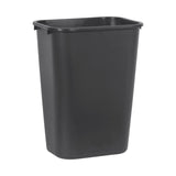 Rubbermaid Deskside 10.25 gal Black Resin Rectangle Trash Can, Pack of 12