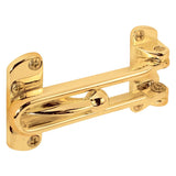 Defender Security U 9897 Swing Bar Lock, 3-7/8 in L, Metal, Brass