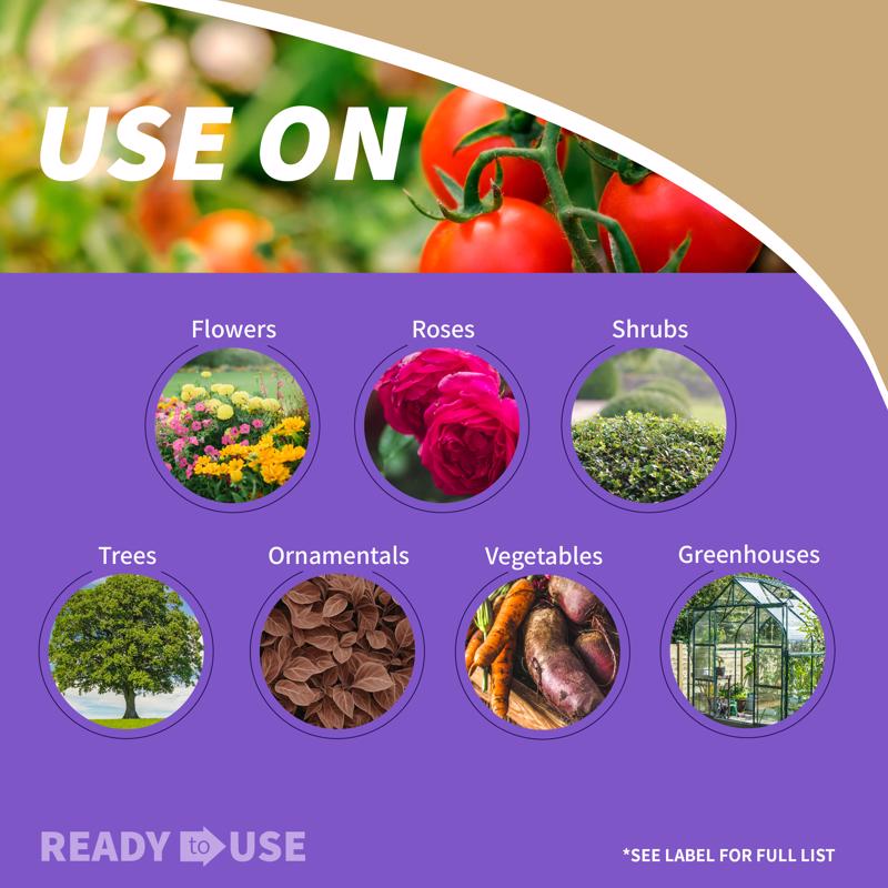 Bonide 196 Japanese Beetle Killer, Liquid, Spray Application, 1 qt Spray Bottle