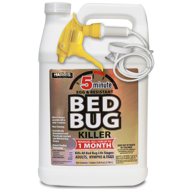 Harris 5 Minute Bed Bug Killer Liquid 1 gal, Pack of 4