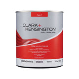 Clark+Kensington Flat Designer White House & Trim Paint & Primer Exterior 1 qt, Pack of 4