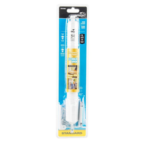 Wright Products V2015WH Pneumatic Screen and Storm Door Closer, 11-1/4 in Dia Rod, 12-3/4 in L, Gloss, 90 deg Opening