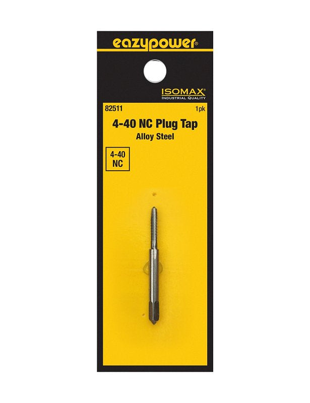 Isomax 82511 Straight Flute Tap, #4-40 Thread, NC Thread, Plug Chamfer, Tungsten Steel