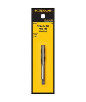 Isomax 82527 Fractional Tap, 7/16-14 Thread, NC Thread, Plug Chamfer, Tungsten Steel