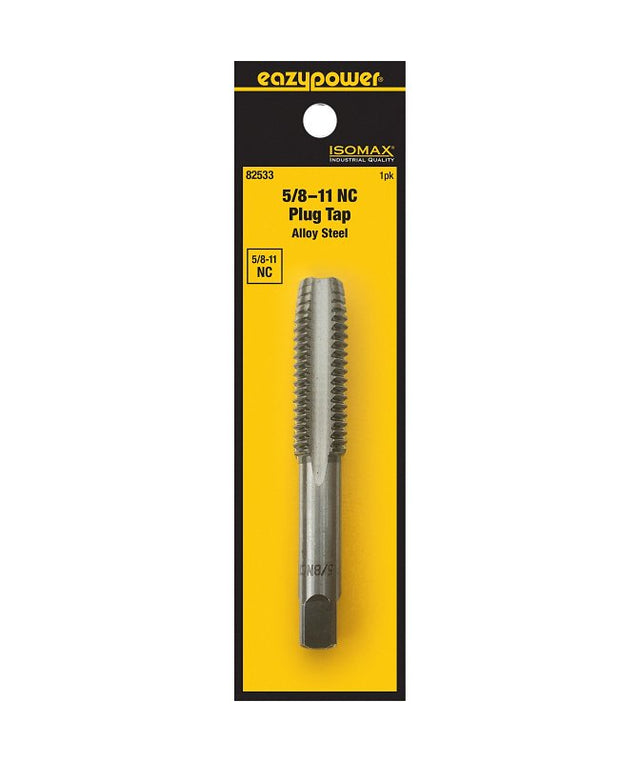 Isomax 82533 Fractional Tap, 5/8-11 Thread, NC Thread, Plug Chamfer, Tungsten Steel