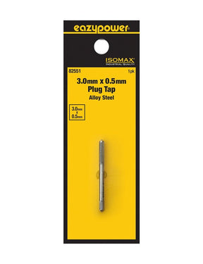 Isomax 82551 Tap, M3x0.5 Thread, Plug Chamfer, Tungsten Steel