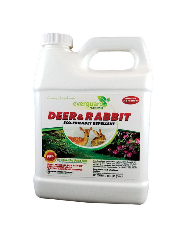 Everguard Repellents Animal Repellent Concentrate For Deer and Rabbits 32 oz, Pack of 6