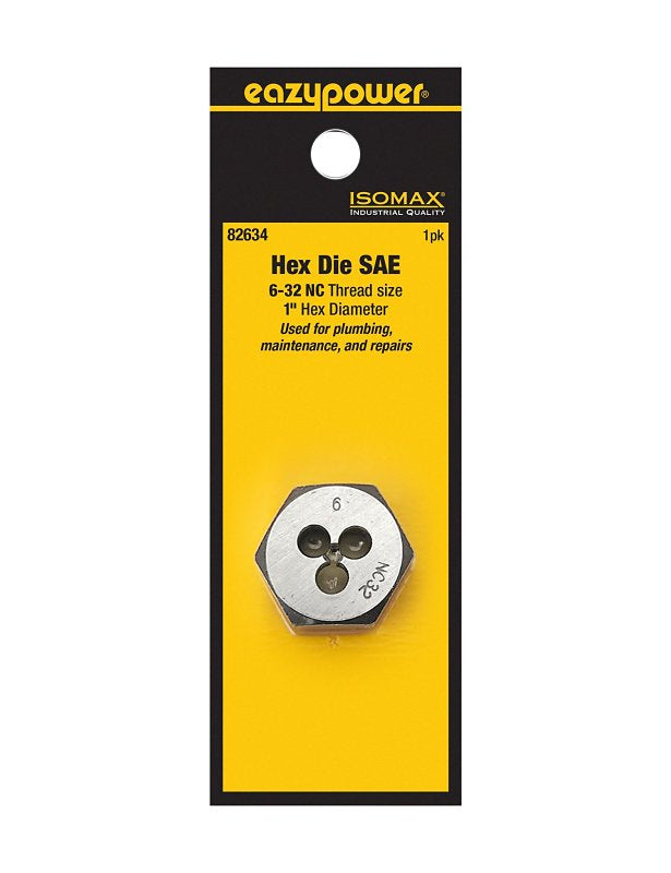 Isomax 82634 Machine Die, #6-32 Thread, NC Thread