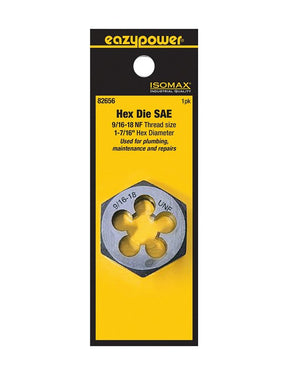 Isomax 82656 Threading Die, 9/16-18 Thread, UNF Thread
