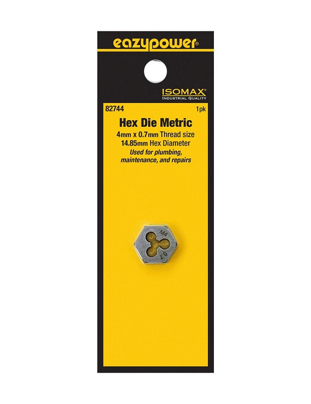Isomax 82744 Plug Die, M4x0.7 Thread, Metric Thread