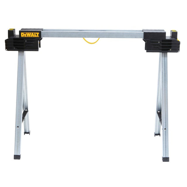 DEWALT DWST11155 Folding Sawhorse, 2000 lb, 3 ft 7-31/32 in W, 5.31 in H, 4.72 in D, Metal, Black/Silver