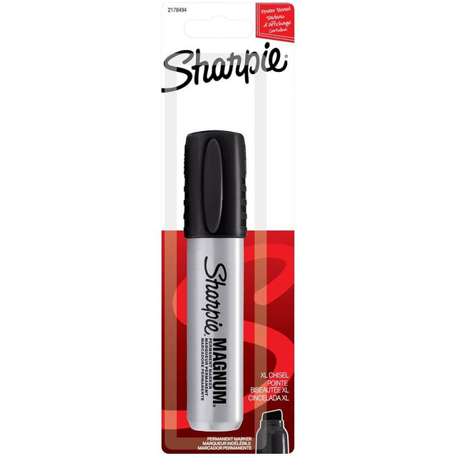 Sharpie Magnum Series 2178494 Permanent Marker, Chisel Lead/Tip, Black Lead/Tip