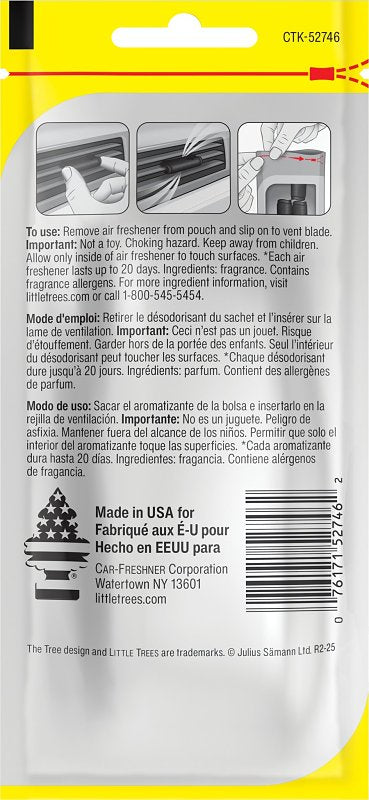Little Trees Vent Wrap Supernova Series CTK-52746-24 Air Freshener, Bergamot, Floral, Musk, Pack of 4