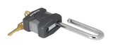 Kwikset 90260-047 Padlock, Rekeyable Key, 0.35 in Dia Shackle, 2-1/2 in H Shackle, Boron Carbide Shackle, 5 in H Body