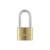 Kwikset 90260-324 Padlock, Keyed Different Key, 0.24 in Dia Shackle, 1-9/16 in H Shackle, Steel Shackle, Brass Body