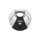 Kwikset 90260-503 Padlock, Keyed Different Key, 0.42 in Dia Shackle, 9/16 in H Shackle, Boron Carbide Shackle, Polished