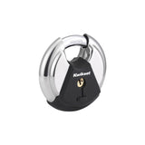 Kwikset 90260-503 Padlock, Keyed Different Key, 0.42 in Dia Shackle, 9/16 in H Shackle, Boron Carbide Shackle, Polished