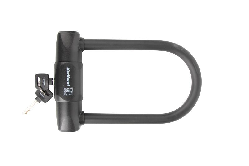 Kwikset 90260-940 Bicycle U-Lock, Keyed Different Key, 0.62 in Dia Shackle, ABS/PVS/Steel Shackle, Steel Body
