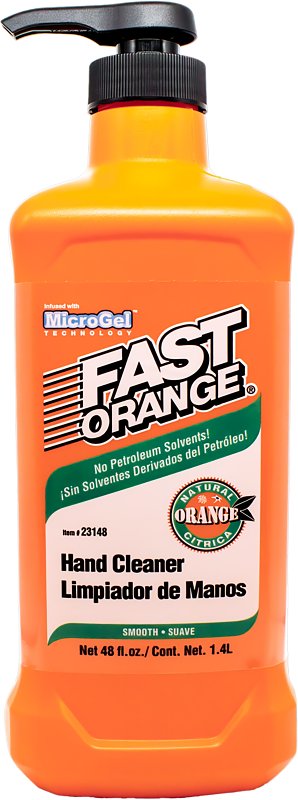 Fast Orange 23148 Hand Cleaner, Smooth Lotion, White, Citrus, 48 oz Bottle