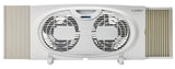 Lasko W07350 Twin Window Fan, 7 in Dia Blade, 6-Blade, 3-Speed, Manual Control, White