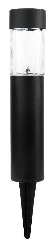Boston Harbor 27092 Solar Bollard Light, Nickel-Metal Hydride Battery, AA Battery, 1-Lamp, LED Lamp, Plastic Fixture