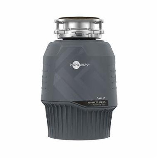 InSinkErator Evolution Series 80021-ISE Garbage Disposal, 0.75 hp Motor, 120 V, Steel, Gray, 9 Year Limited Warranty