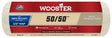 Wooster 50/50 R295-9 Roller Cover, 1/2 in Thick Nap, 9 in L, Lambs Wool/Polyester Cover, Cream