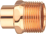 Nibco U6042 Series W01320C Pipe Adapter, 3/4 in, FTG x MPT, Copper, 582 psi Pressure