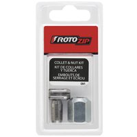 Rotozip CN1 Collet and Nut Kit, Quick Change, For: All RotoZip Spiral Saw Tools and Drywall Routers