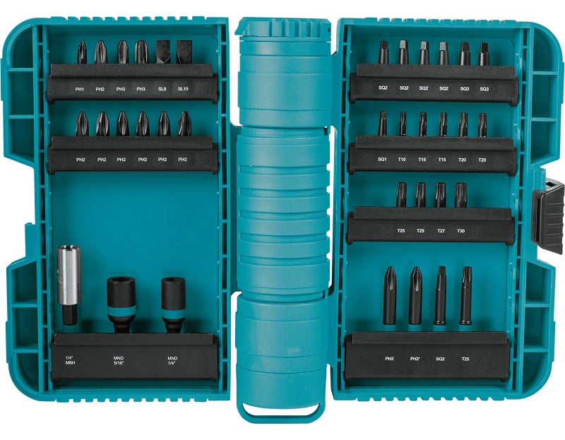 Makita ImpactX A-98326 Driver Bit Set, 35-Piece, Steel, Black, Manganese Phosphate