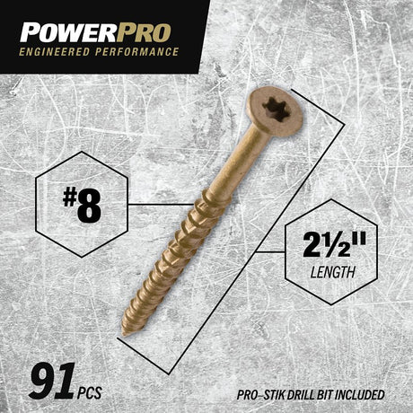 XBX-FH ONE SCR EXT 8X2-1/2 1LB
