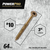 XBX-FH ONE SCR EXT 10X3 1LB BO