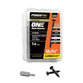 XBX-BLACK EXT ONE SCREW FLAT 1