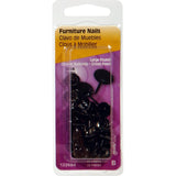 Hillman 122684 Furniture Nail, Black, Round Head, Pack of 6
