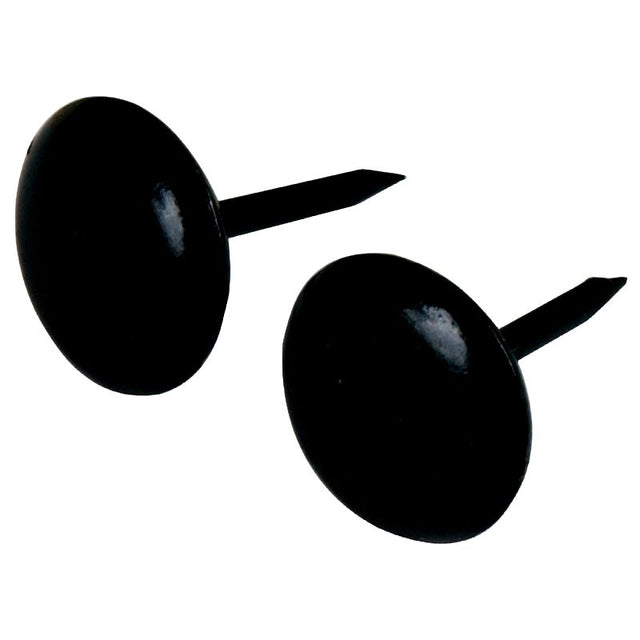 Hillman 122684 Furniture Nail, Black, Round Head, Pack of 6