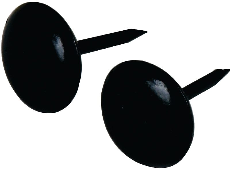 Hillman 122684 Furniture Nail, Black, Round Head, Pack of 6