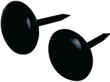 Hillman 122684 Furniture Nail, Black, Round Head, Pack of 6