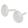 Hillman 122685 Furniture Nail, White, Round Head, Pack of 6