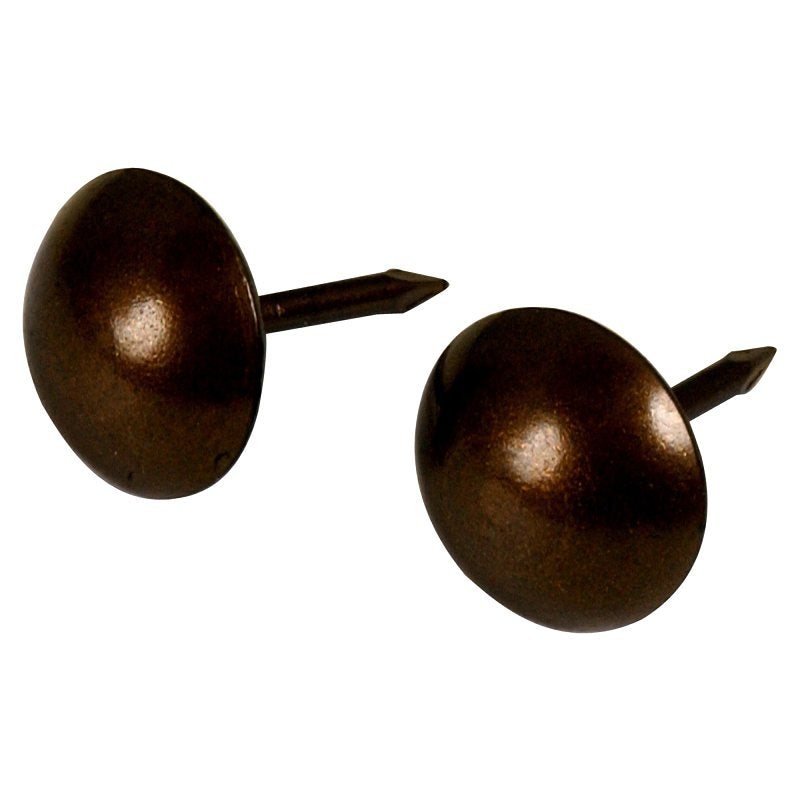 Hillman 122686 Furniture Nail, 7/16 in L, Bronze, Round Head, Pack of 6