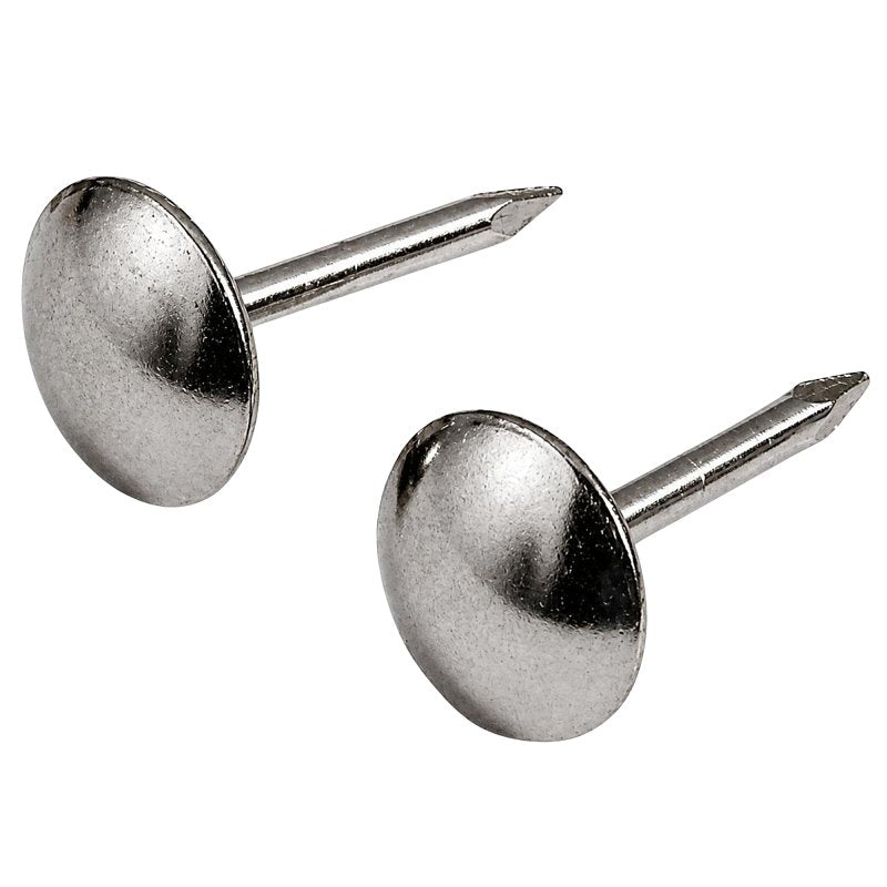 Hillman 122683 Furniture Nail, Nickel-Plated, Round Head, Pack of 6
