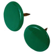 Hillman 122675 Thumb Tack, 15/64 in Shank, Steel, Painted, Green, Cap Head, Sharp Point, Pack of 6