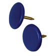 Hillman 122678 Thumb Tack, 15/64 in Shank, Metal, Painted, Blue, Flat Head, Sharp Point, Pack of 6