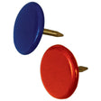 Hillman 122677 Thumb Tack, Steel, Painted, Assorted, Flat Head, Sharp Point, Pack of 6