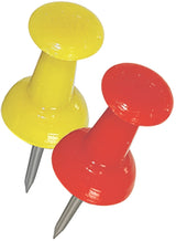 Hillman 122643 Push Pin, 3/8 in L, Plastic, Pack of 6