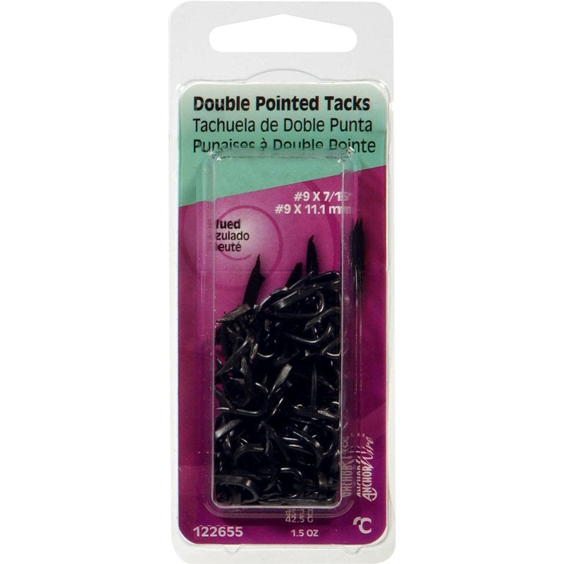 Hillman 122658 Double Point Tack, 3/8 in L, Steel, Pack of 6